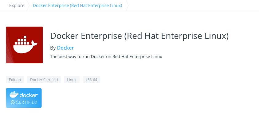Docker Enterprise (Red Hat Enterprise Linux)