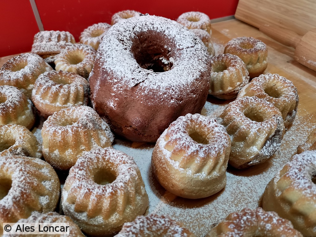 The Mothership and her fleet. A chocolatey, twist on our Slovenian queen, the Potica.